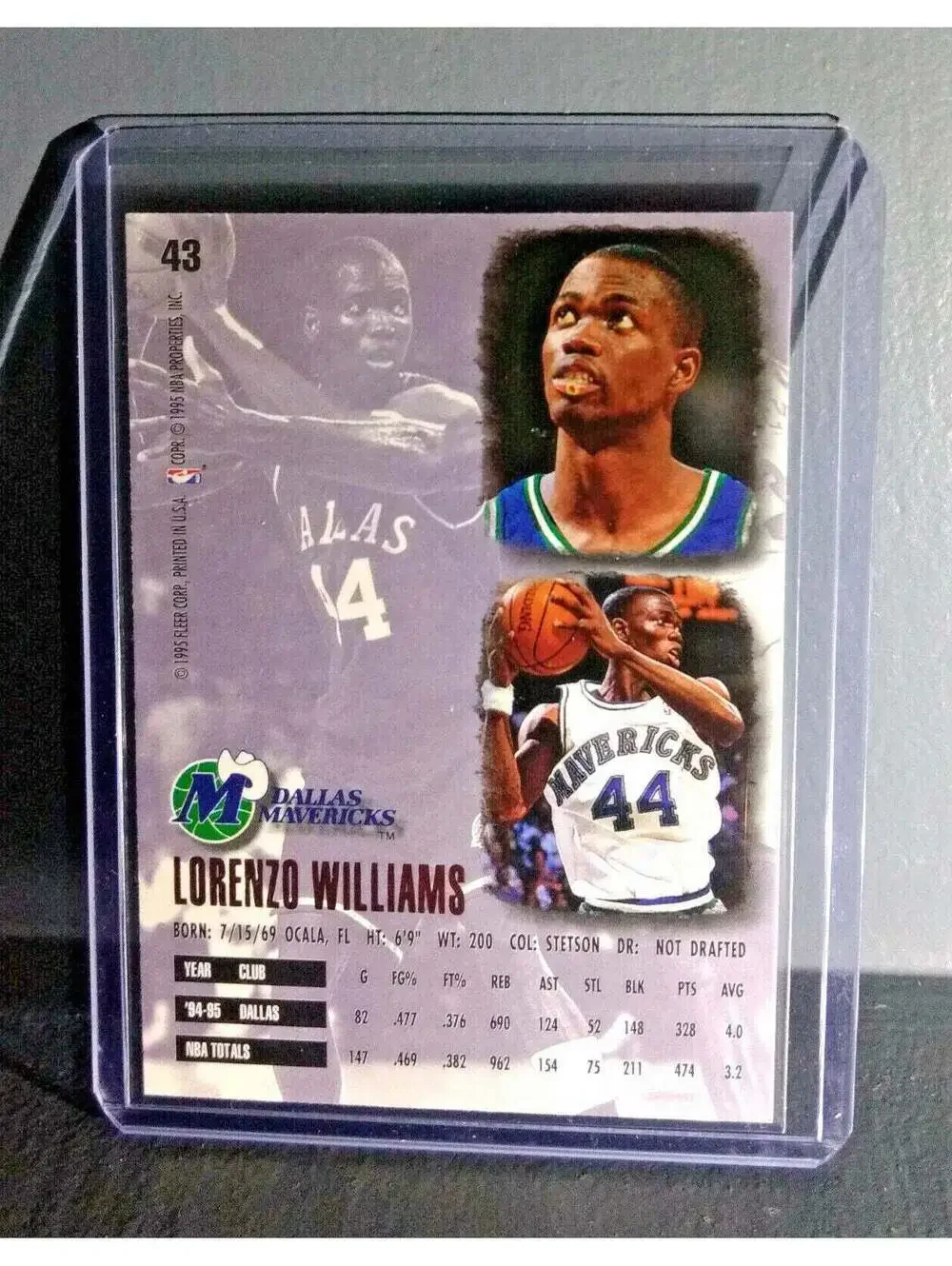 1995-96 Lorenzo Williams Fleer Ultra #43 Basketball Card